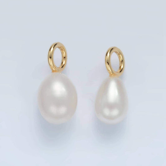 16mm freshwater pearl drop gold filled pendant | p-1867