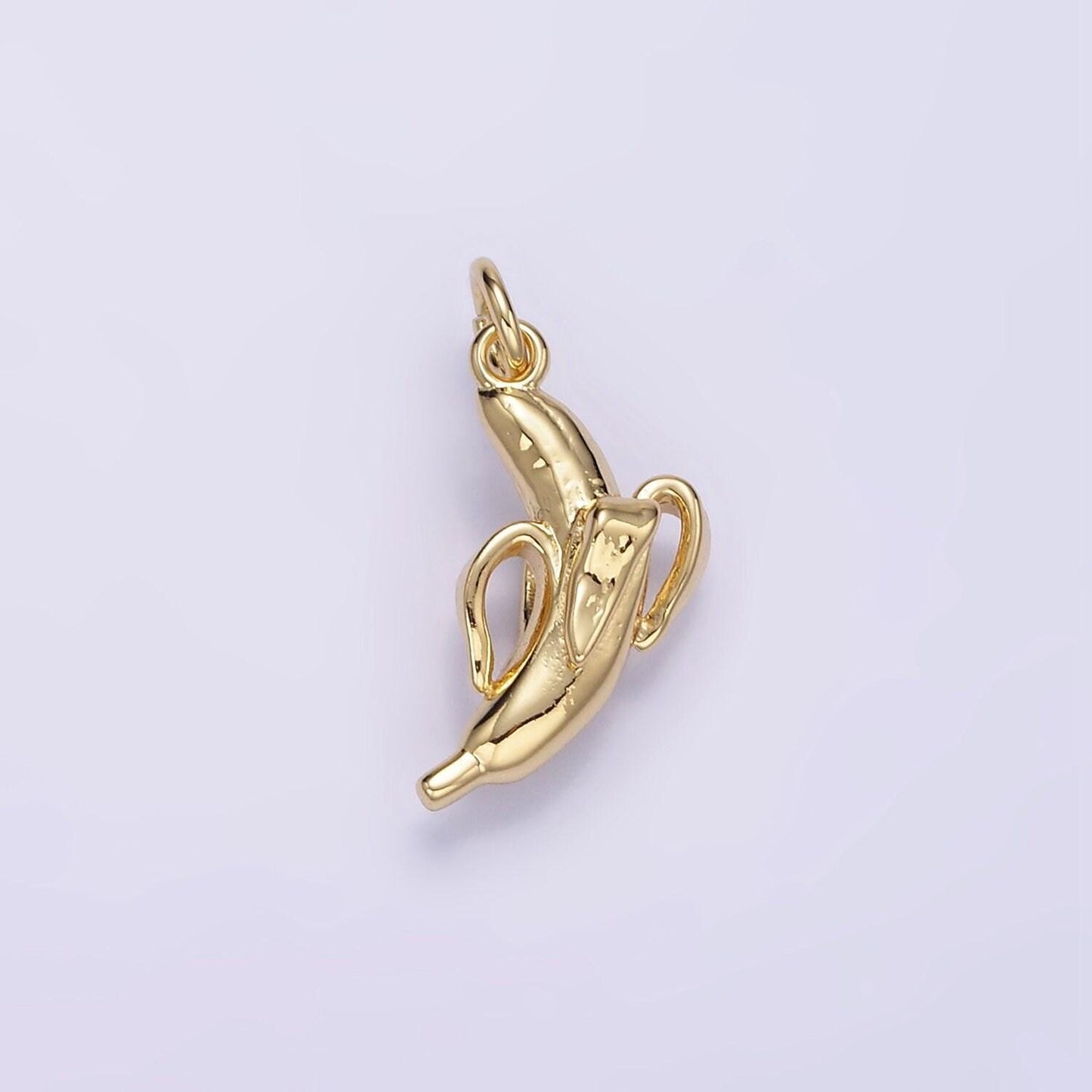 24k gold fille banana pendant charm tropical fruit pendant for diy jewelry d084