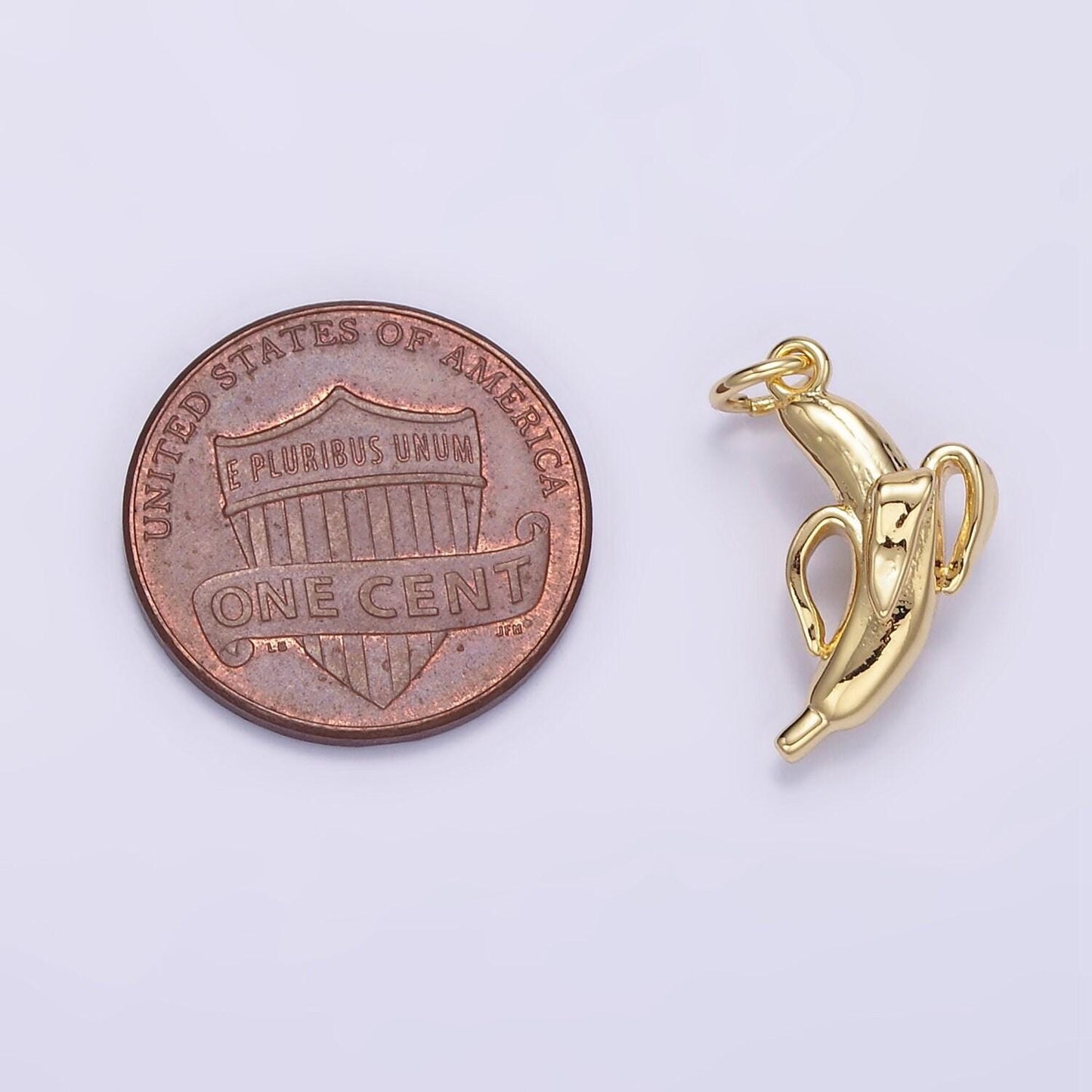 24k gold fille banana pendant charm tropical fruit pendant for diy jewelry d084