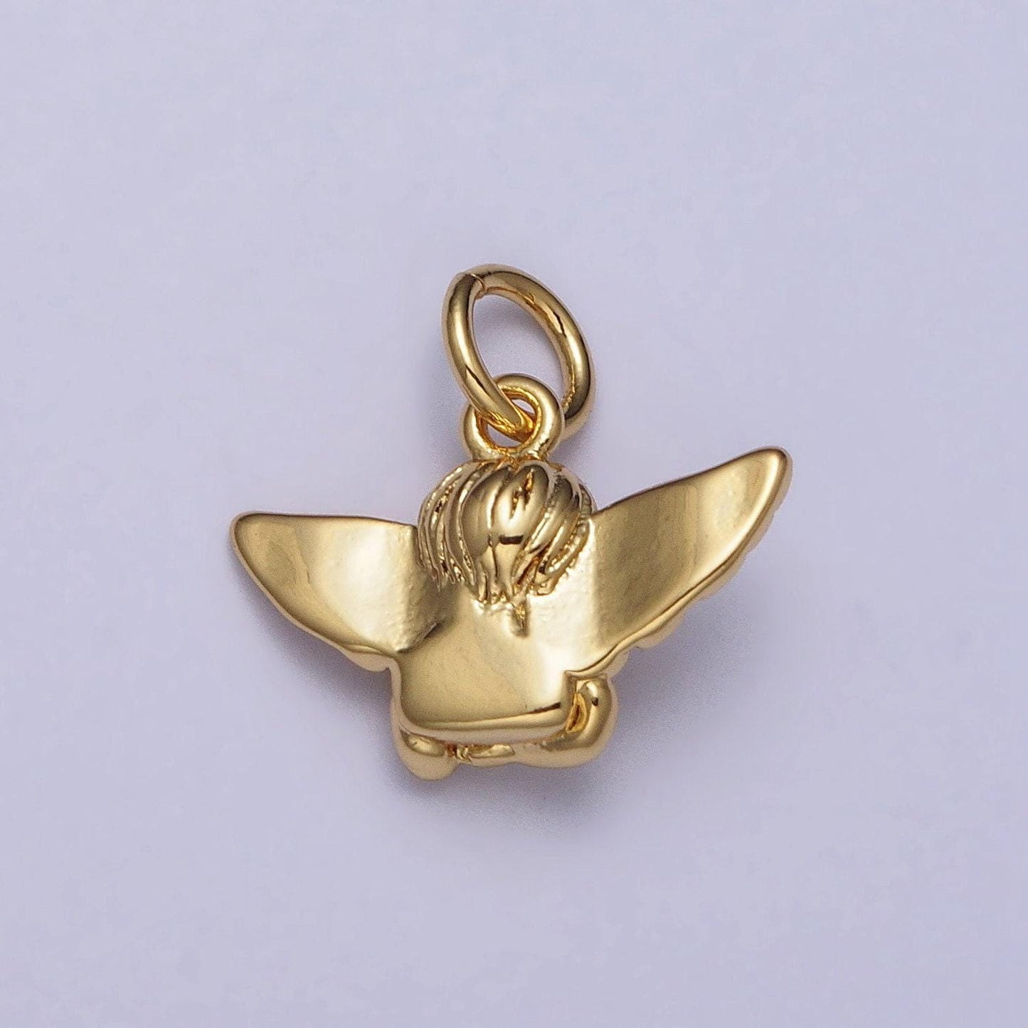 Cute cupid charm gold cherub pendant baby angel charm, cupid pendant for valentine pendant diy jewelry making supply ac316