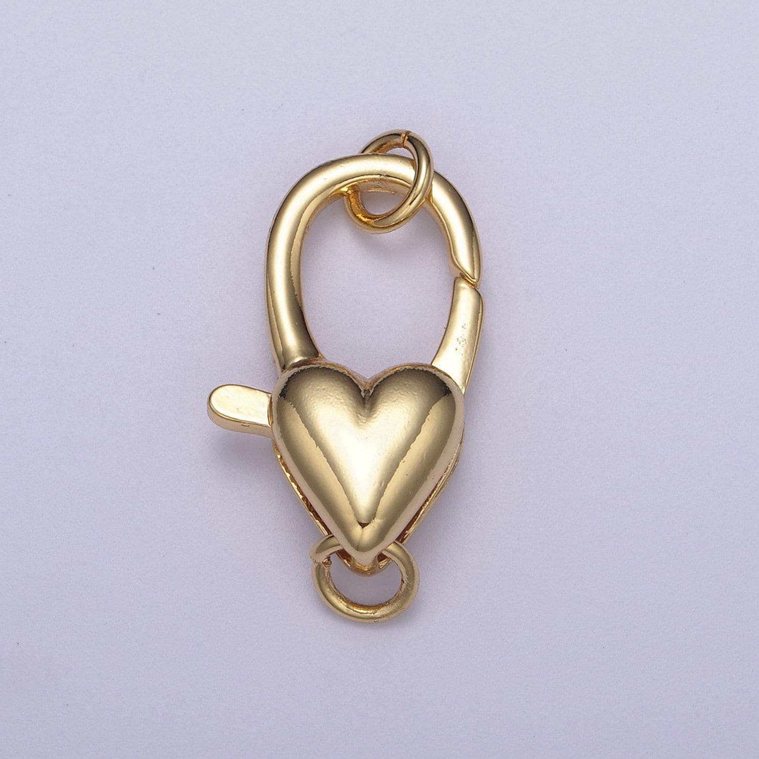 Wholesale gold filled heart clasp, love clasp enhancer for necklace clasp 25.5x13.5mm / 30.3x15mm | l-608 l-611