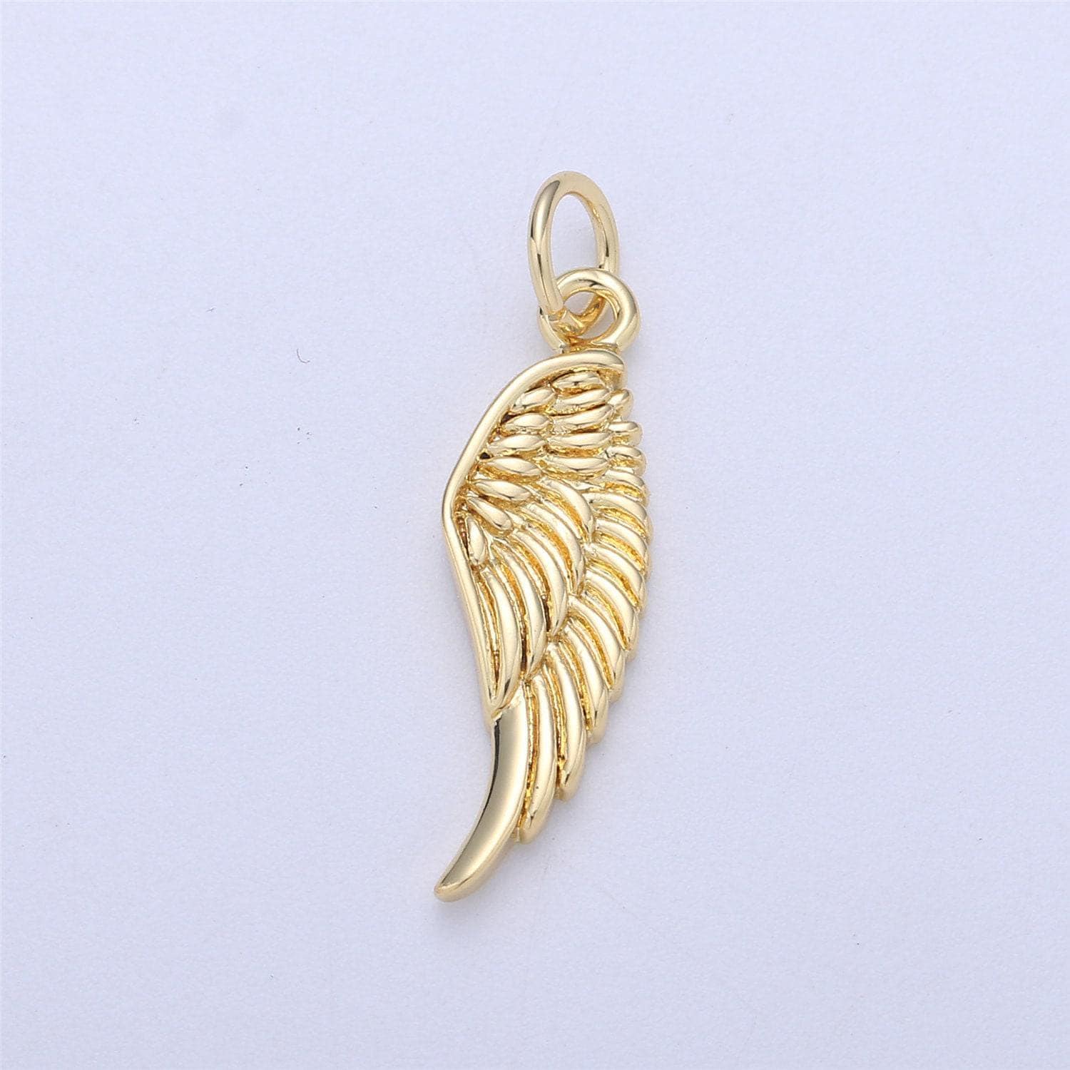 Small angel wing charm, gold angel wing charm, silver wings, black guardian angel wing charm add on charm for necklace bracelet earring