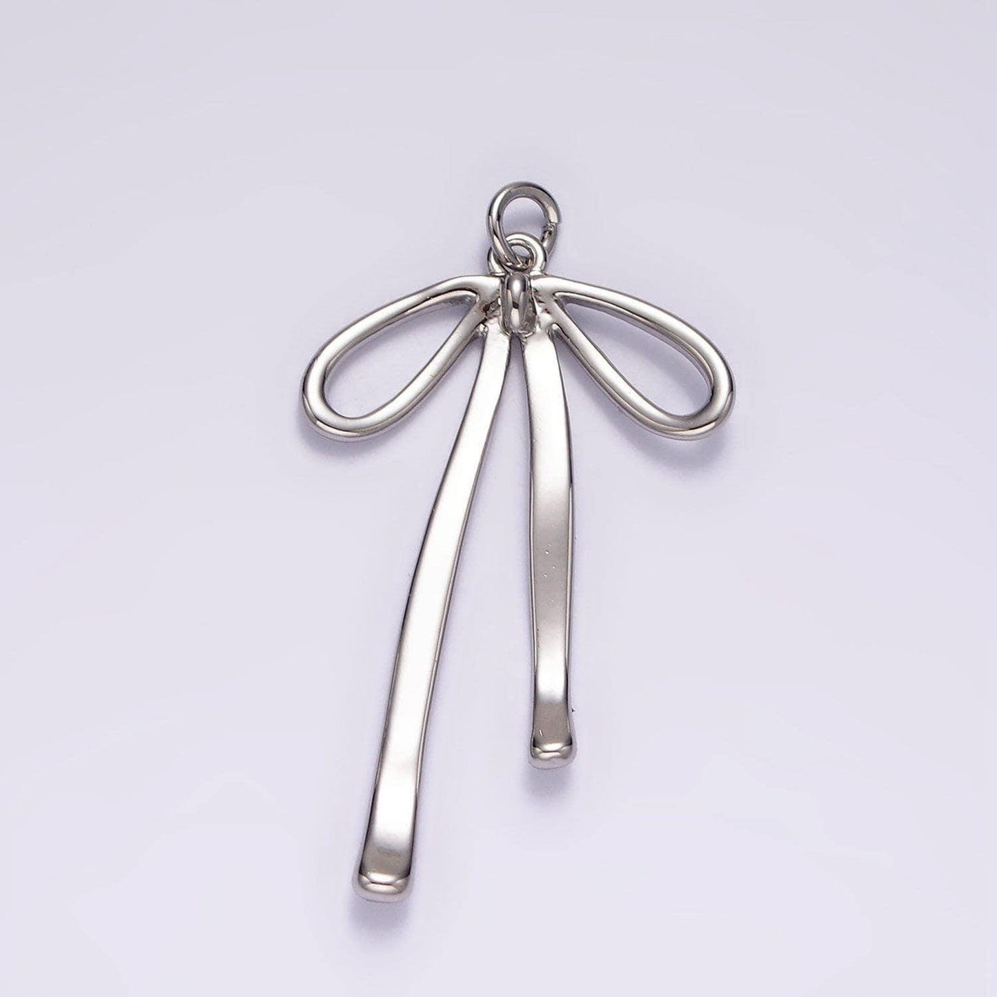 14k gold filled 30mm ribbon bow minimalist charm | ag494