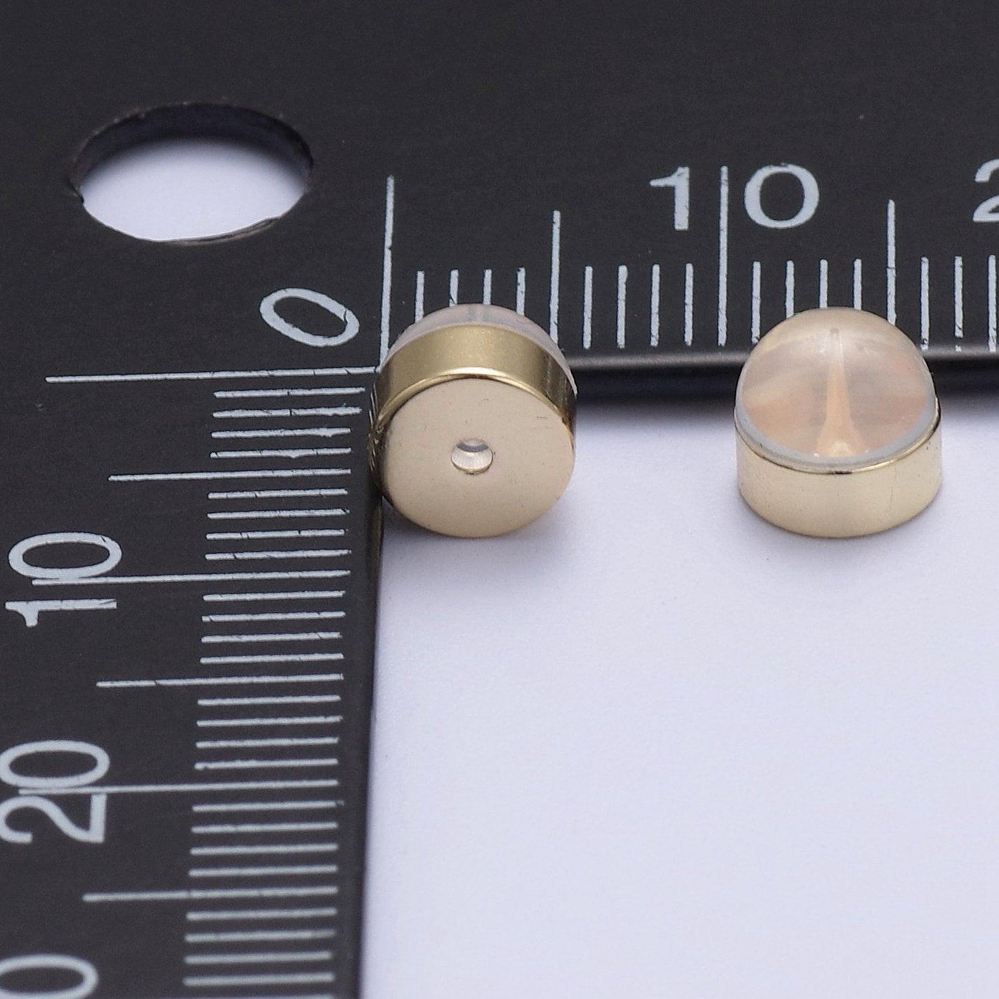 10 pair soft earring backs silicone, flat earring backs for studs post, clear plastic comfort earring backs wholesale bulk supply k-217