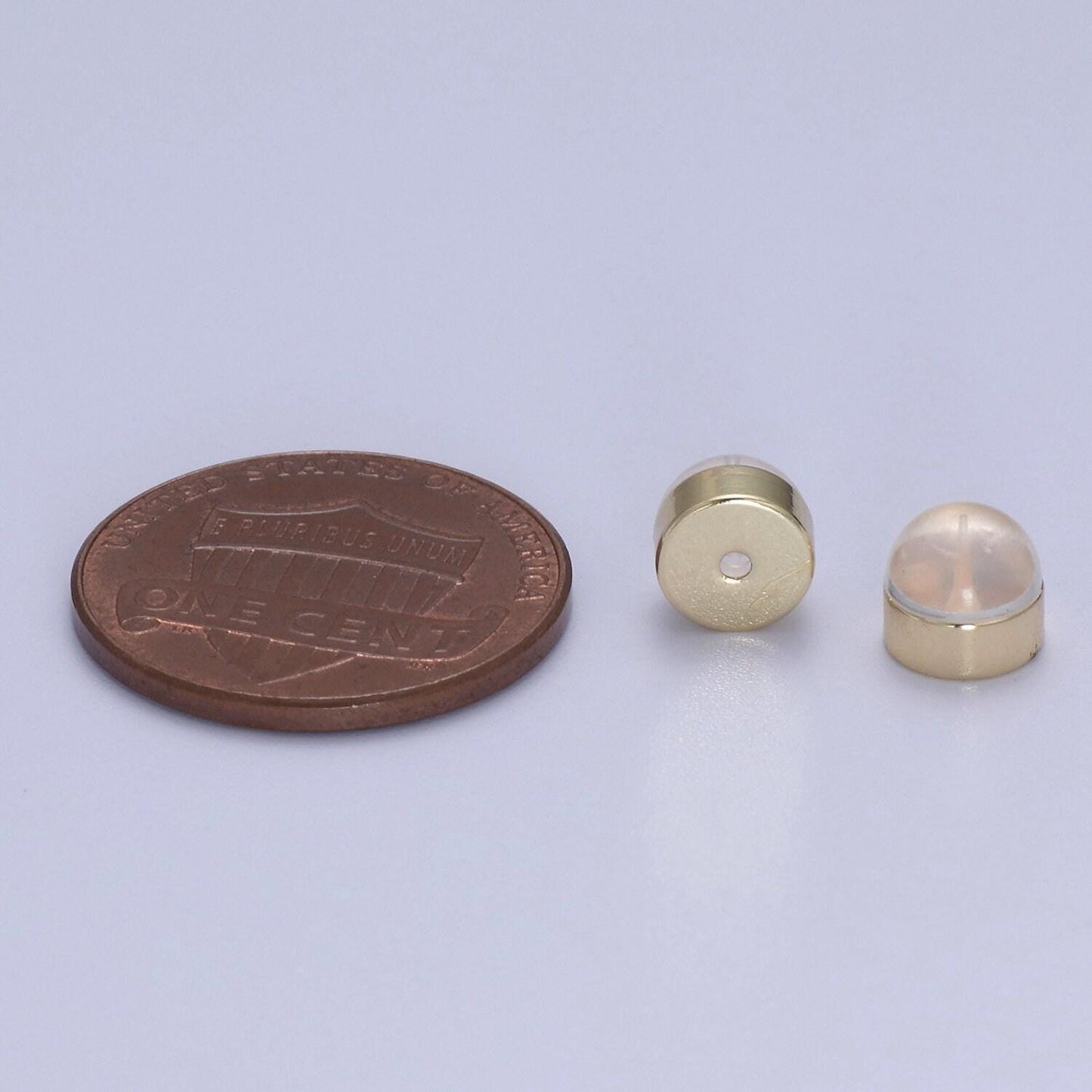 10 pair soft earring backs silicone, flat earring backs for studs post, clear plastic comfort earring backs wholesale bulk supply k-217