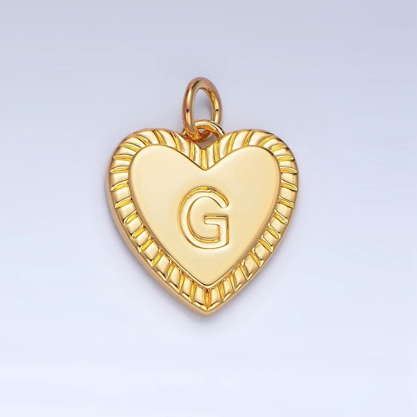 Dainty 18k gold filled initial heart letter charm love letter pendant, alphabet charm personalized charm for necklace bracelet supply a1500