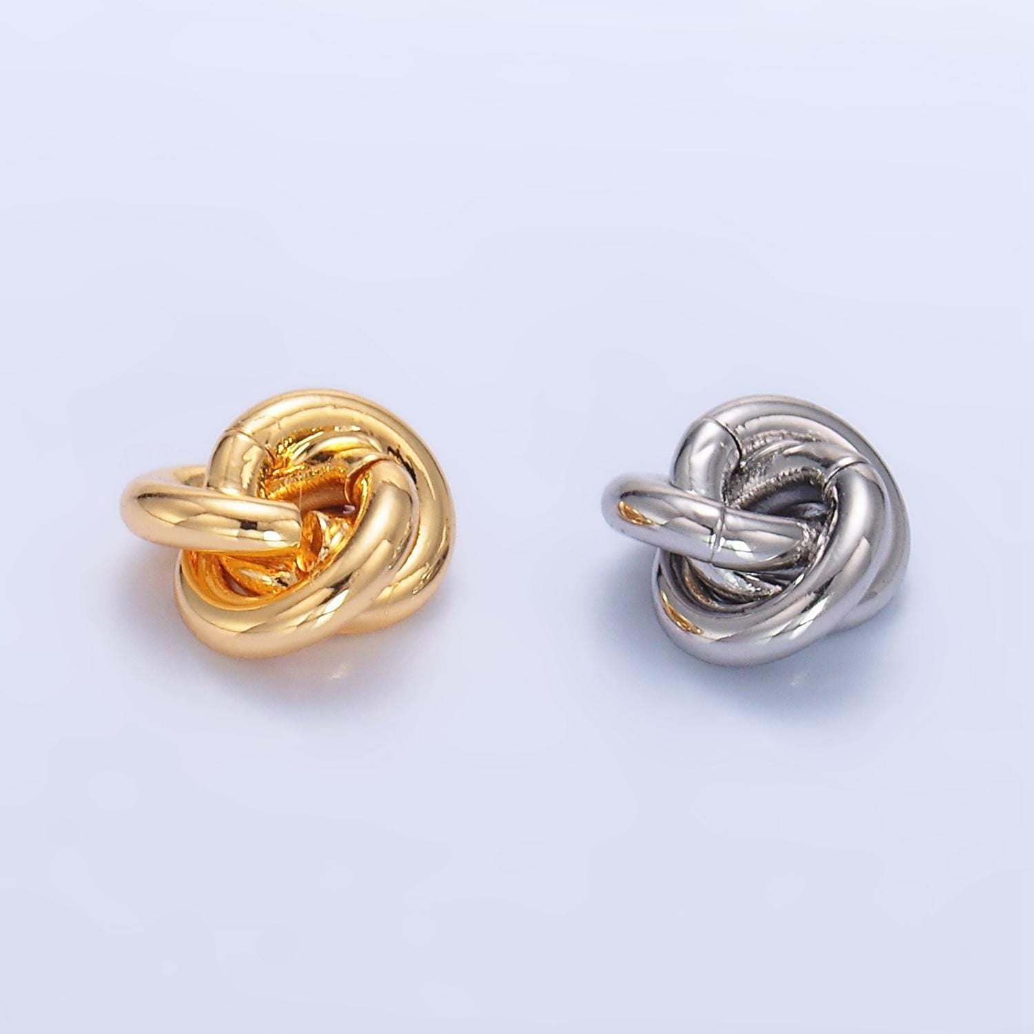 Minimalist spiral 24k gold filled bead spacer | b-561