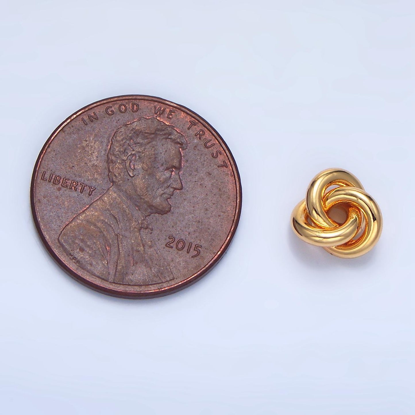 Minimalist spiral 24k gold filled bead spacer | b-561