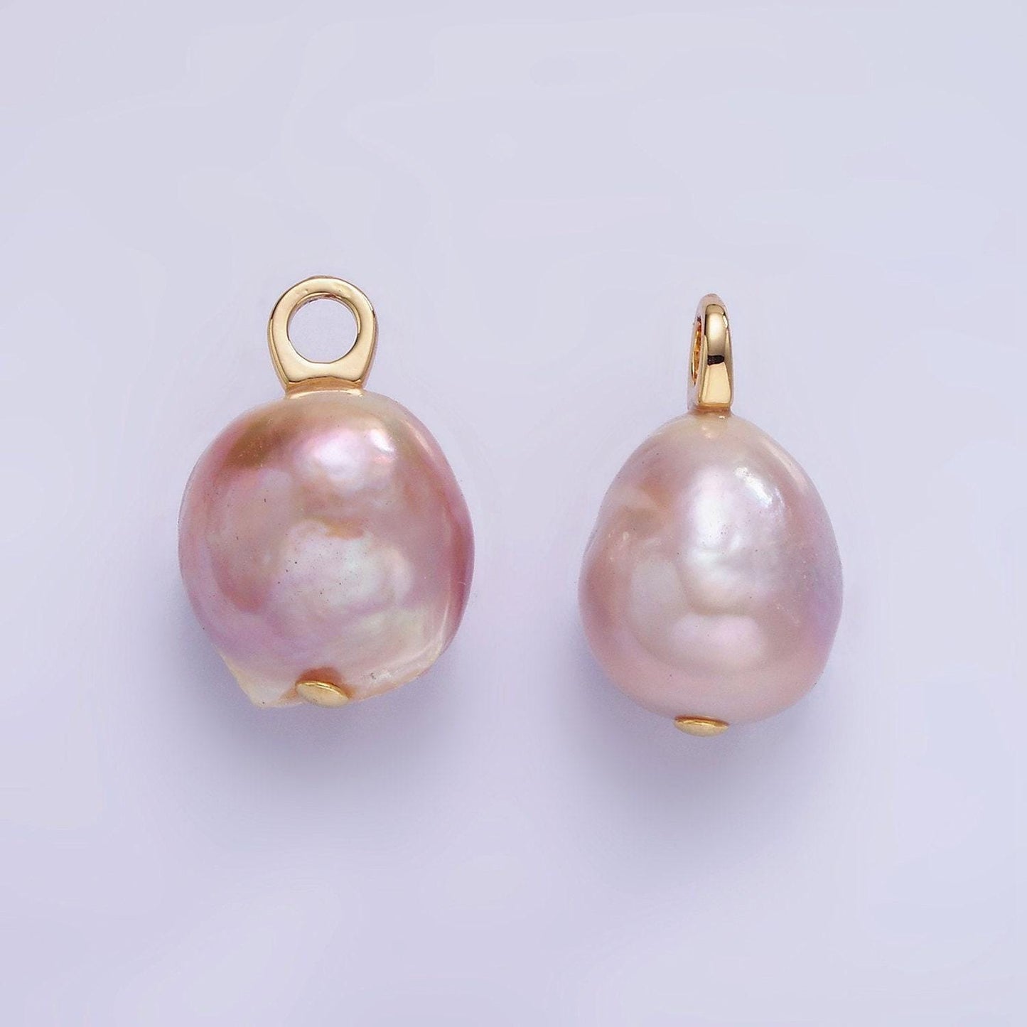 14k gold filled light purple pearl sphere 18mm | p-1687