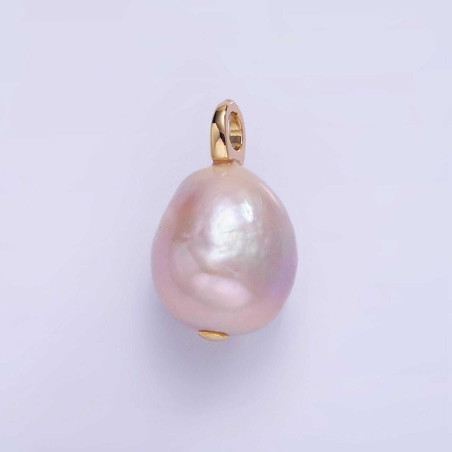 14k gold filled light purple pearl sphere 18mm | p-1687