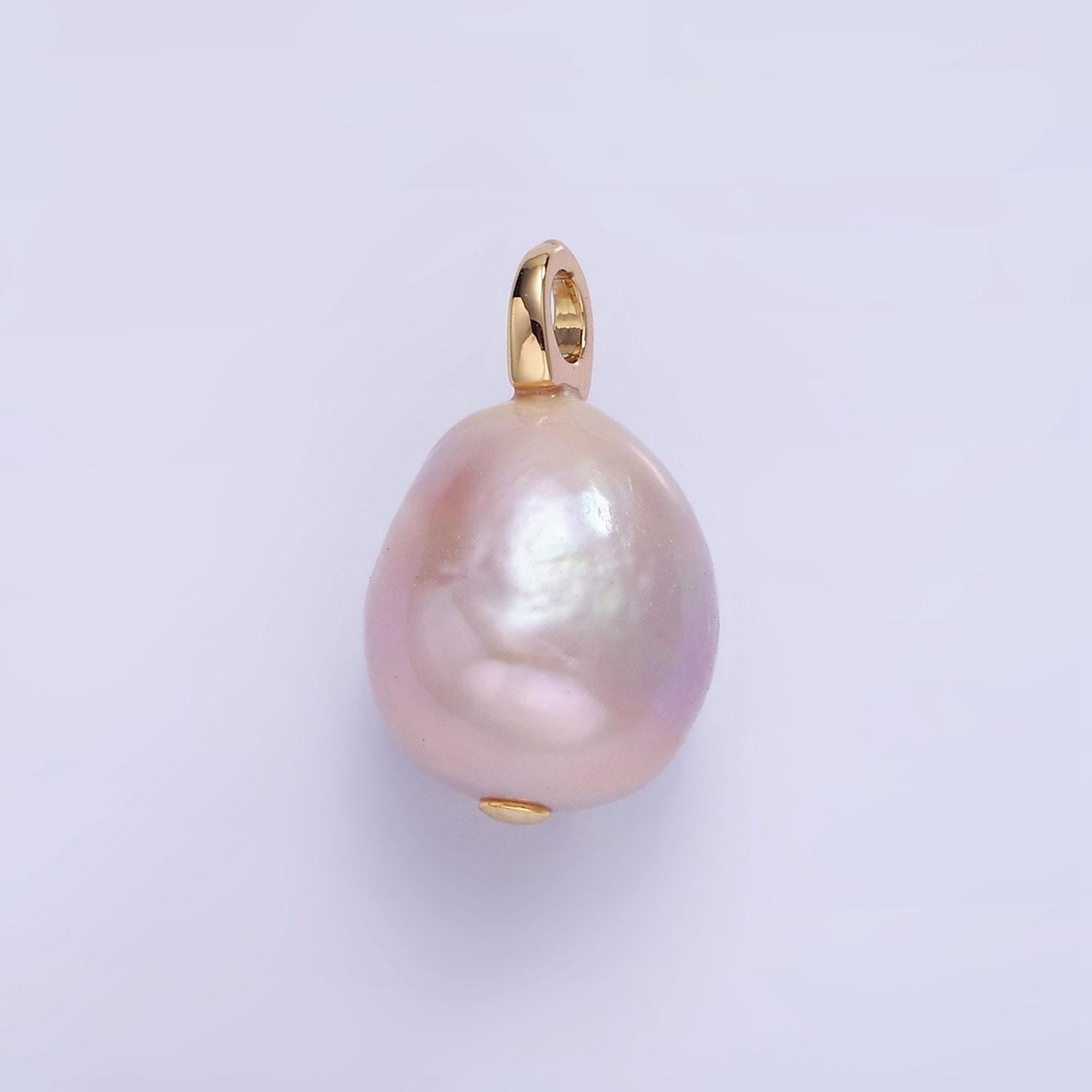 14k gold filled light purple pearl sphere 18mm | p-1687