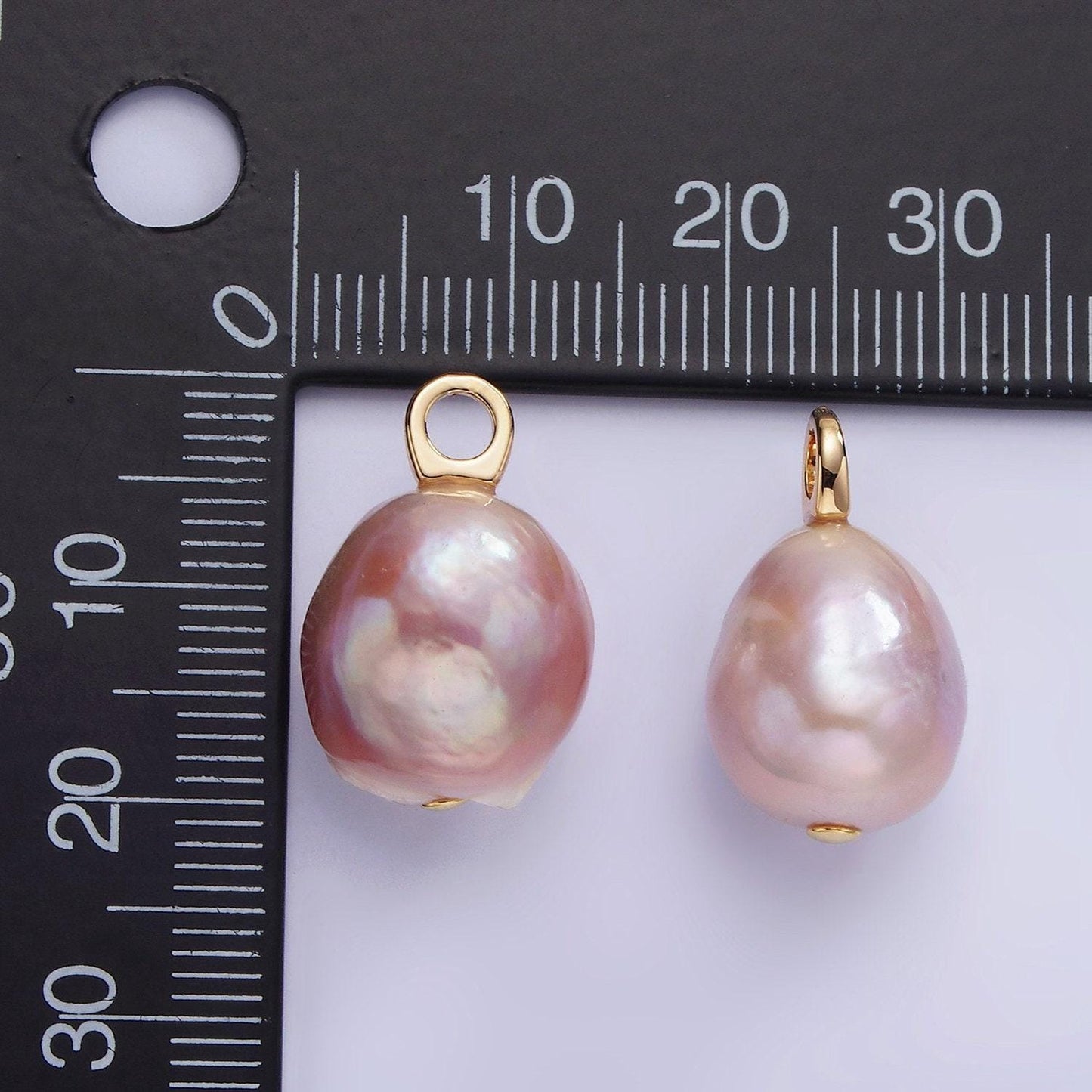 14k gold filled light purple pearl sphere 18mm | p-1687