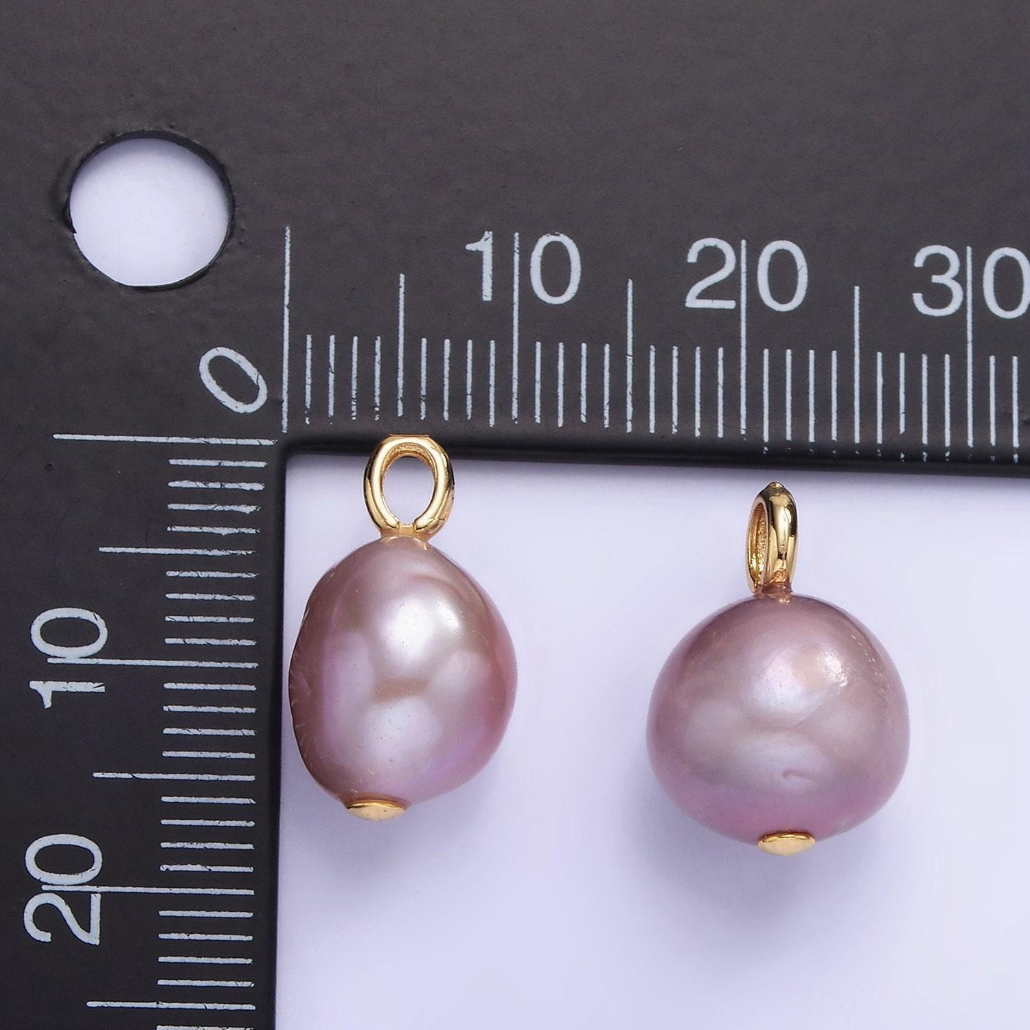 14k gold filled purple pearl sphere 16mm | p-1687