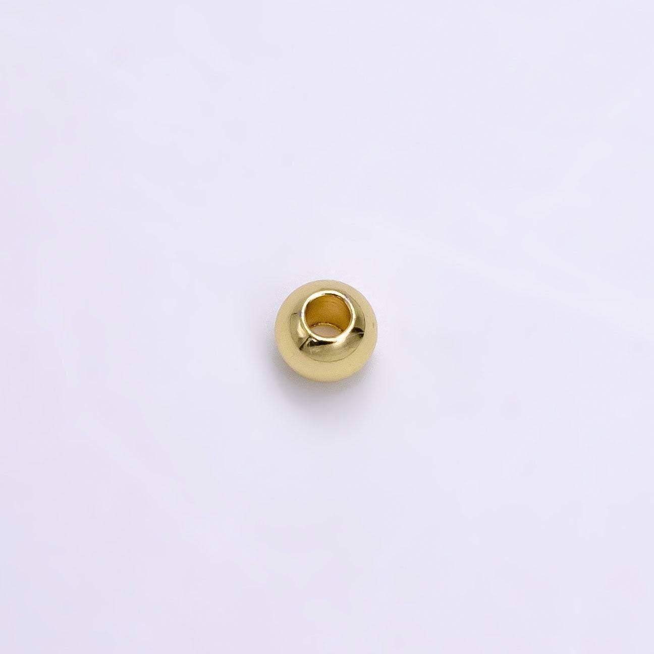14k gold filled 5mm, 6mm minimalist gold bead spacer | b923 b924