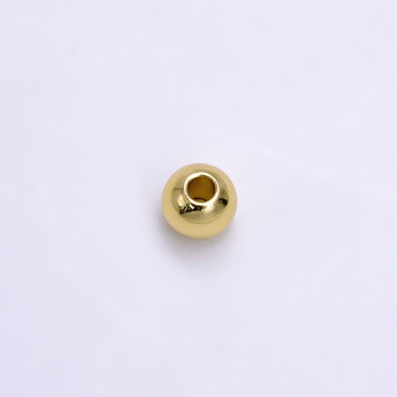 14k gold filled 5mm, 6mm minimalist gold bead spacer | b923 b924