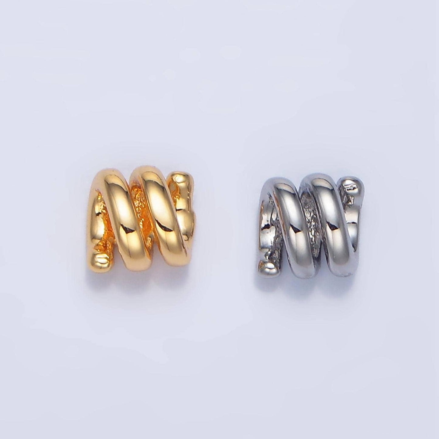 18k gold filled coil spacer bead dainty gold spiral tube beads charm spacer for bracelet necklace diy jewelry making supply b911