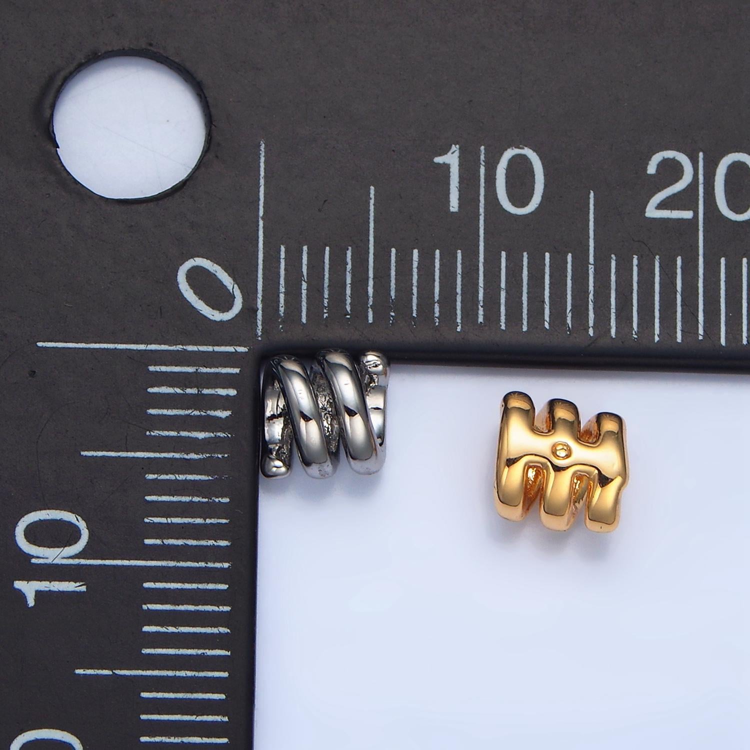 18k gold filled coil spacer bead dainty gold spiral tube beads charm spacer for bracelet necklace diy jewelry making supply b911