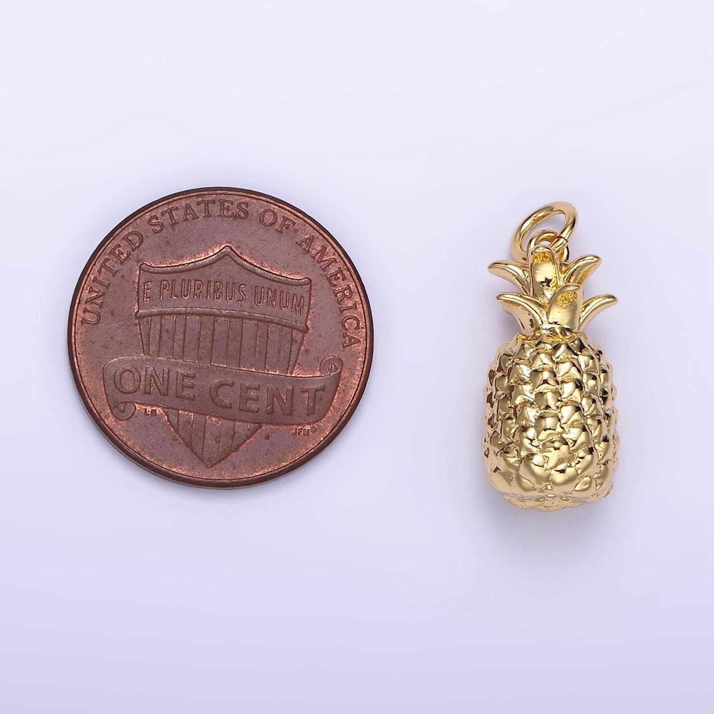 24k gold fille pineapple pendant charm dole fruit pendant for diy jewelry c822