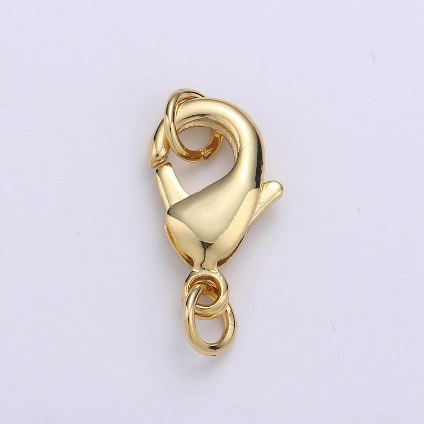 Wholesale lobster clasp gold lobster claw with jump ring for jewelry making, 3 different size and quantities, supp-1065 - 1073