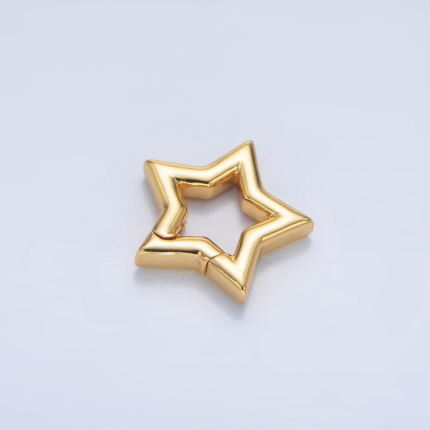 Mini star push gate ring clasp, celestial clasp spring gate clasp gold star clasp for charm holder z961