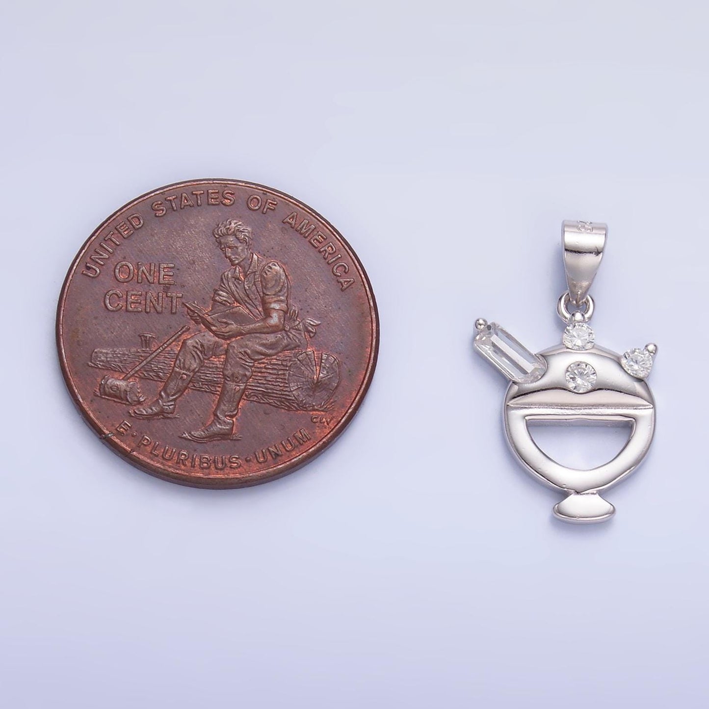 Mini sterling silver Ice Ceram charm CZ Dessert sweet treat Gelato food add on charm foodie inspired SL-606