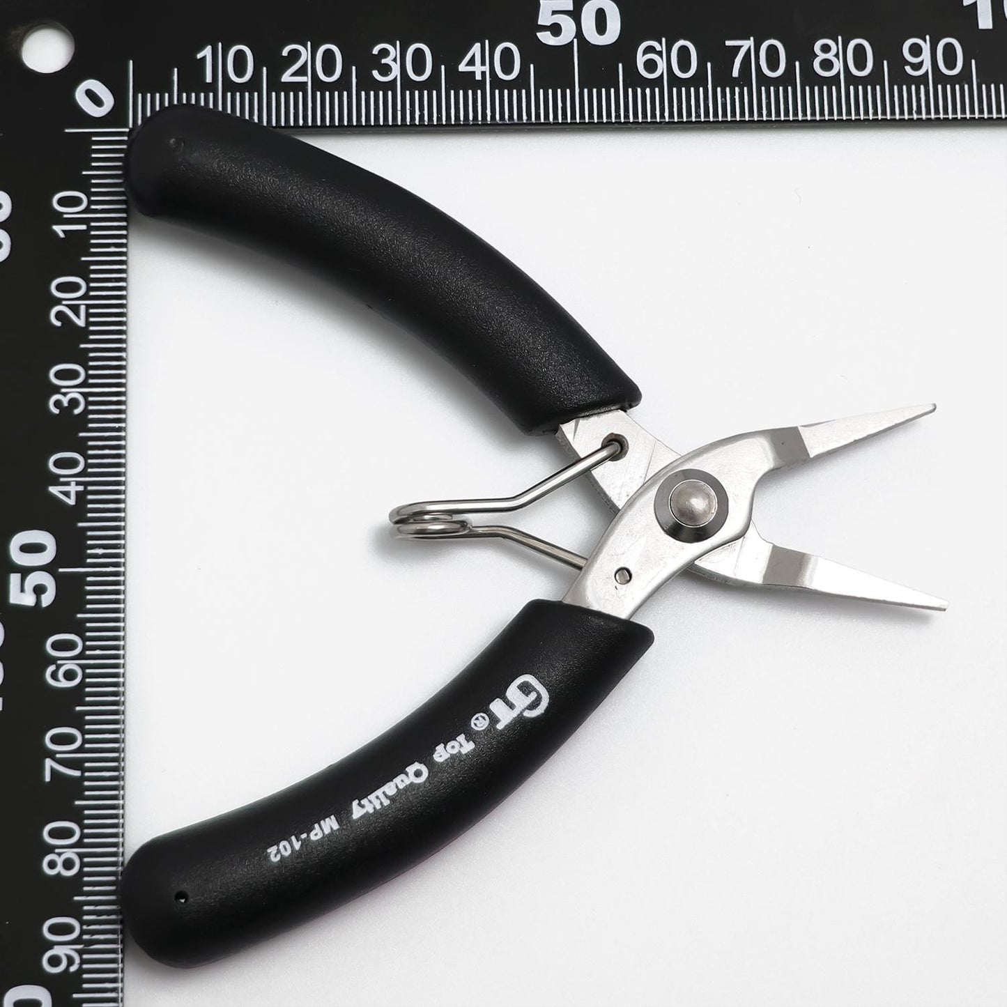 Basic Flat Nose Pliers, Jewelry Making Tools Blue Ergonomic Grip Handles Return Leaf Spring SP-030