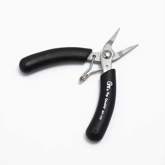 Basic Flat Nose Pliers, Jewelry Making Tools Blue Ergonomic Grip Handles Return Leaf Spring SP-030