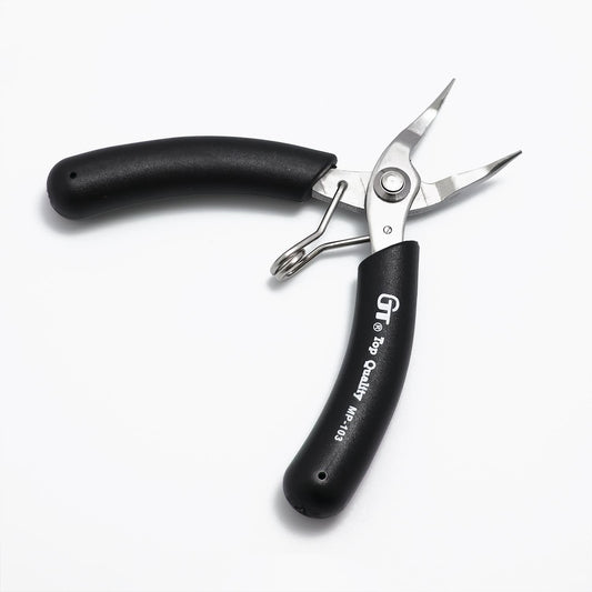 Bent Nose Pliers Jewelry Making Tools Black Ergonomic Grip Handles SP-031