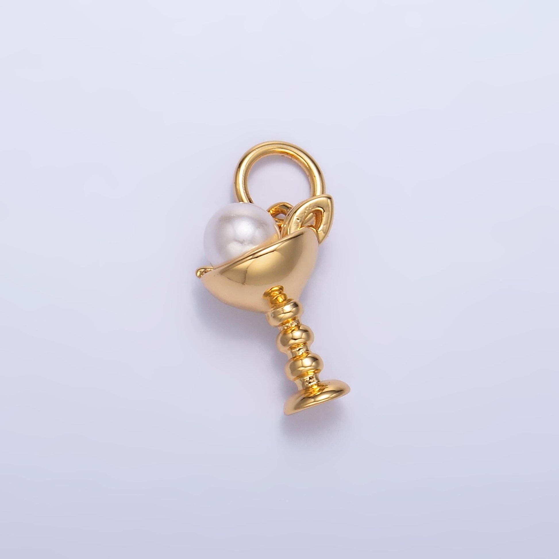 Dainty Pearl Ice Cream Charm White Pearl Gelato Charm Mini Foodie Charm Inspired for Bracelet Necklace Earring Bag Charm Supply W428