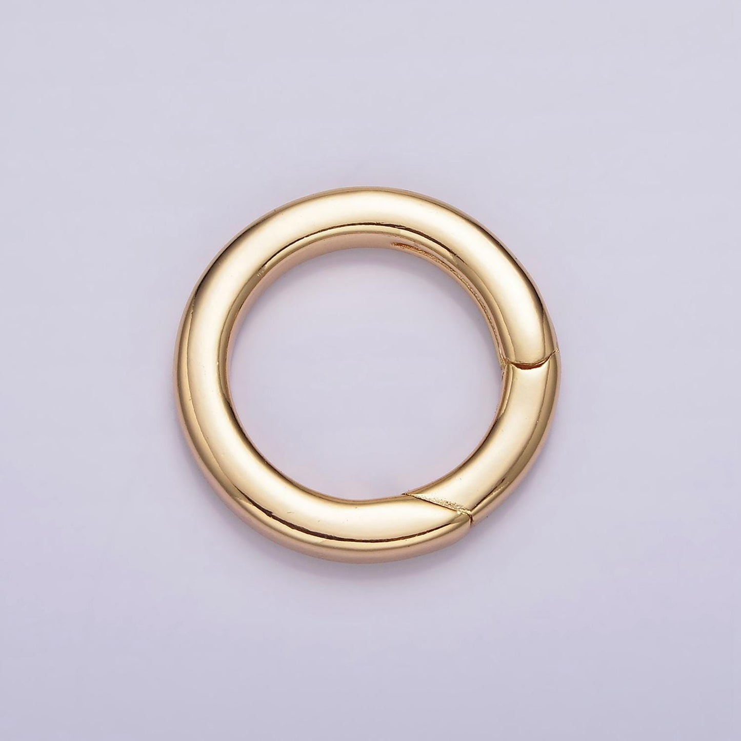 18k gold filled push gate ring charm holder bail for charm jewelry kit supplies for diy jewelry making | z492 - z497