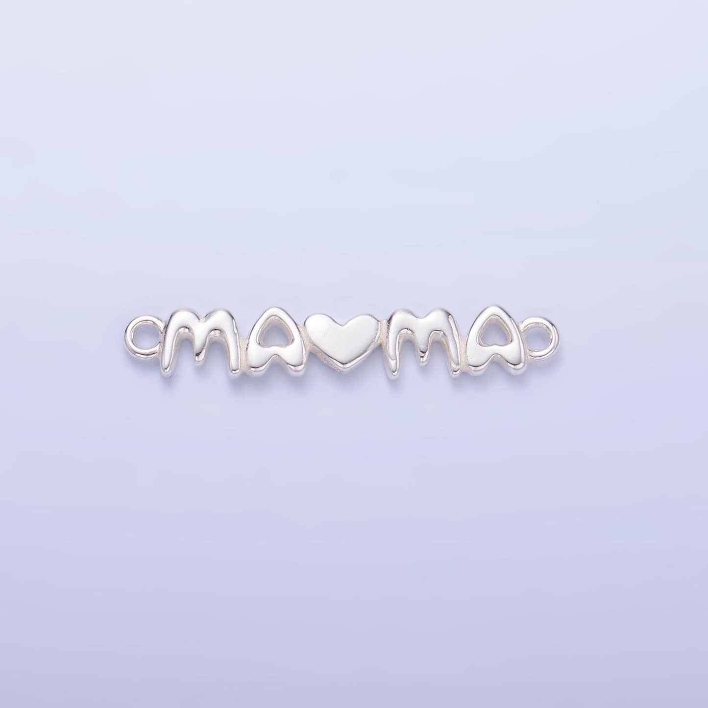 Mini S925 Sterling Silver Mama link connector for bracelet necklace earring supply for permanent jewelry mother day Charm Inspired SL635