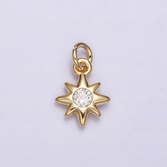 16k gold filled mini star pendant star burst celestial jewelry add-on charm | ac1166