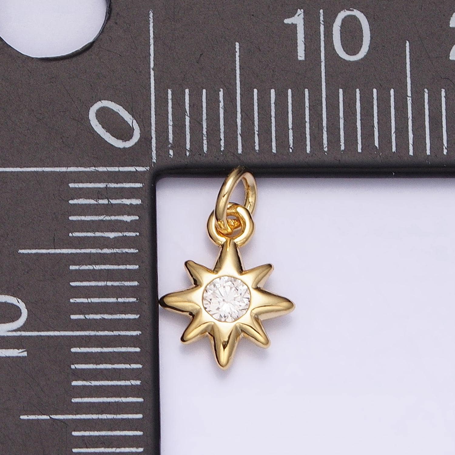 16k gold filled mini star pendant star burst celestial jewelry add-on charm | ac1166