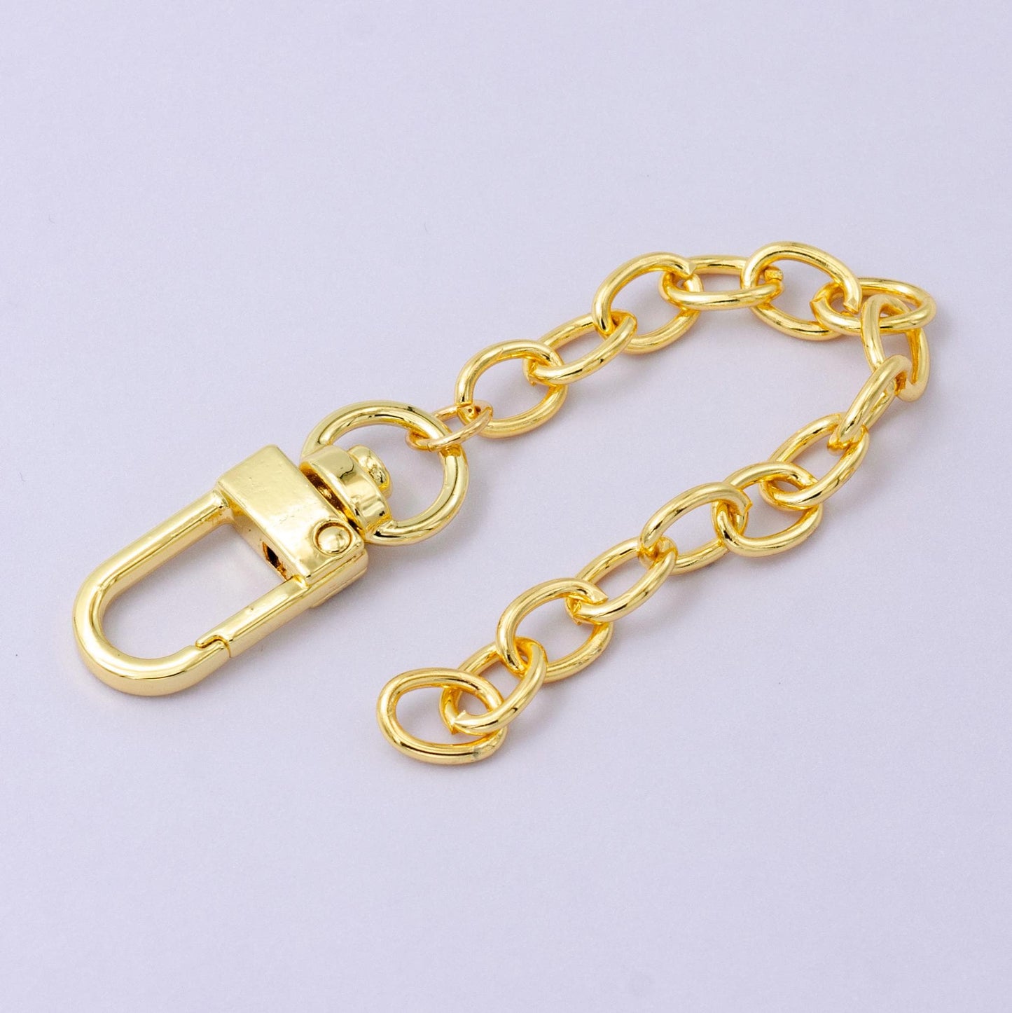 Chunky 24k Gold Filled Oval Cable chain 5 inch for Bag Charm Supply DIY Supply for Purse Charm Jewelry Making WA-2748
