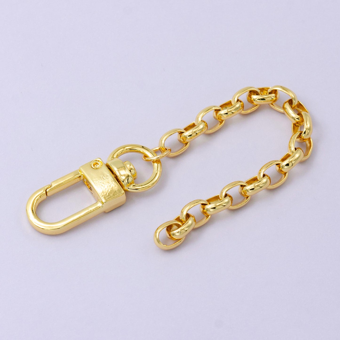 Bold 24k Gold Filled Rolo chain 5 inch for Bag Charm Supply DIY Supply for Purse Charm Jewelry Making WA-2749