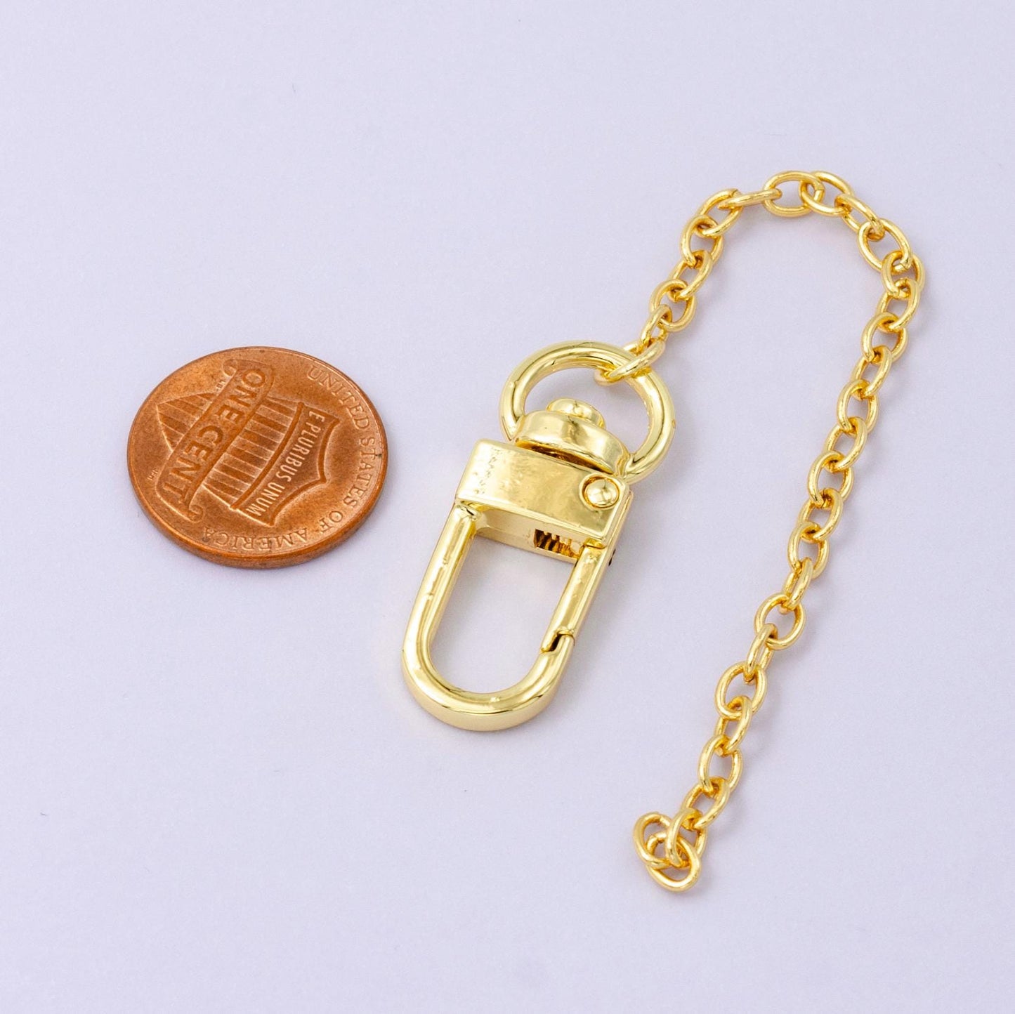 Dainty 24k Gold Filled Cable chain 5 inch for Bag Charm Supply DIY Supply for Purse Charm Jewelry Making WA-2750