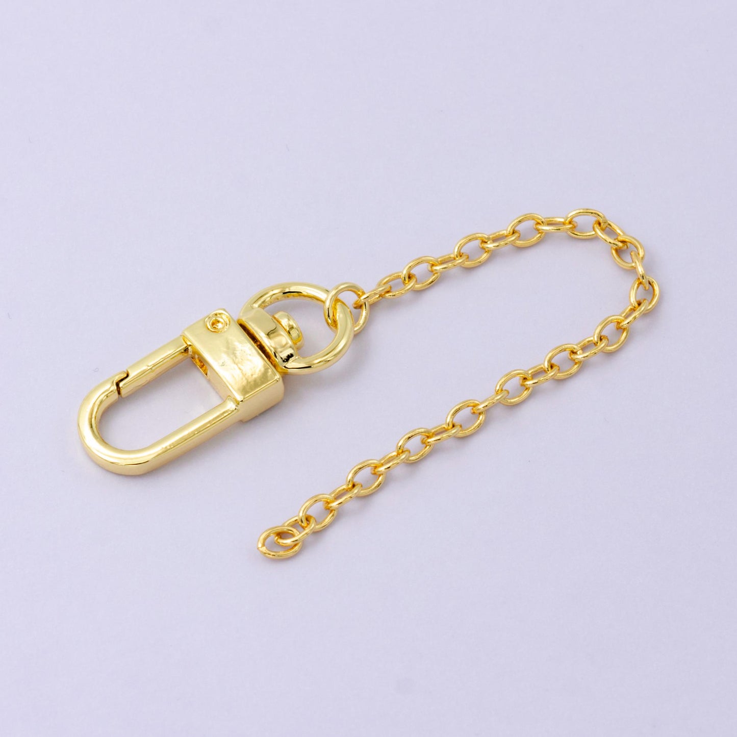 Dainty 24k Gold Filled Cable chain 5 inch for Bag Charm Supply DIY Supply for Purse Charm Jewelry Making WA-2750