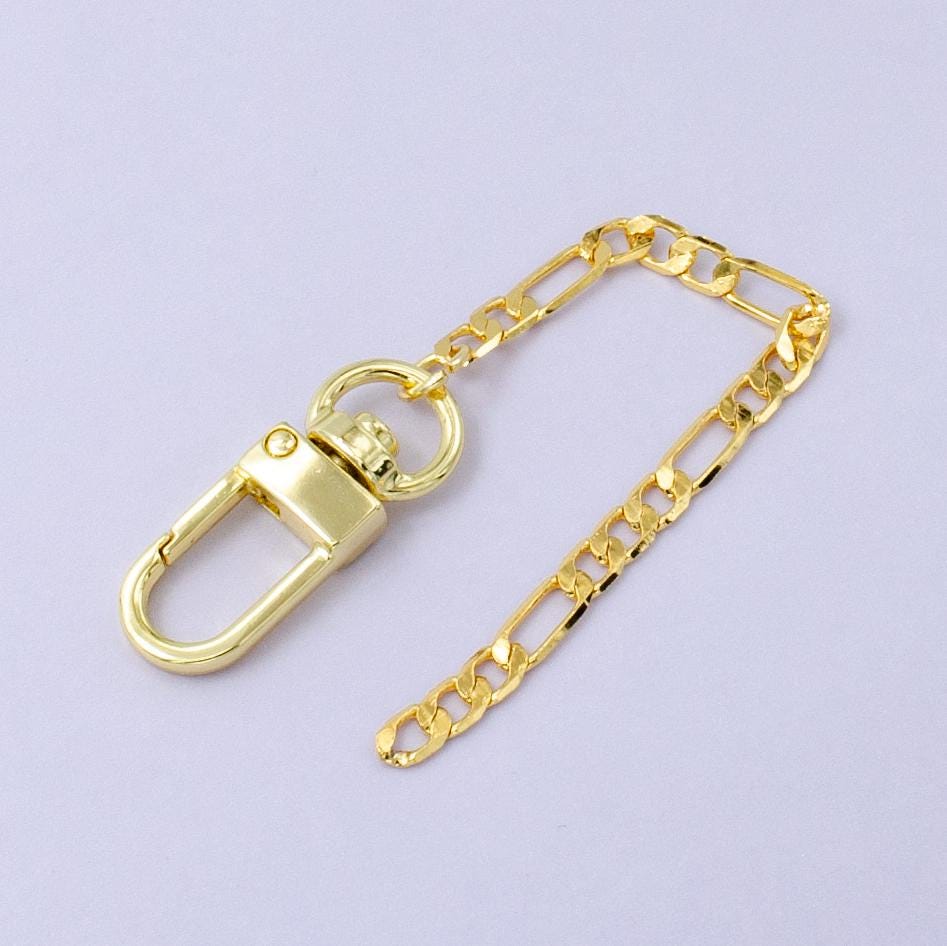 Dainty 24k Gold Filled Figaro chain 5 inch for Bag Charm Supply DIY Supply for Purse Charm Jewelry Making WA-2755