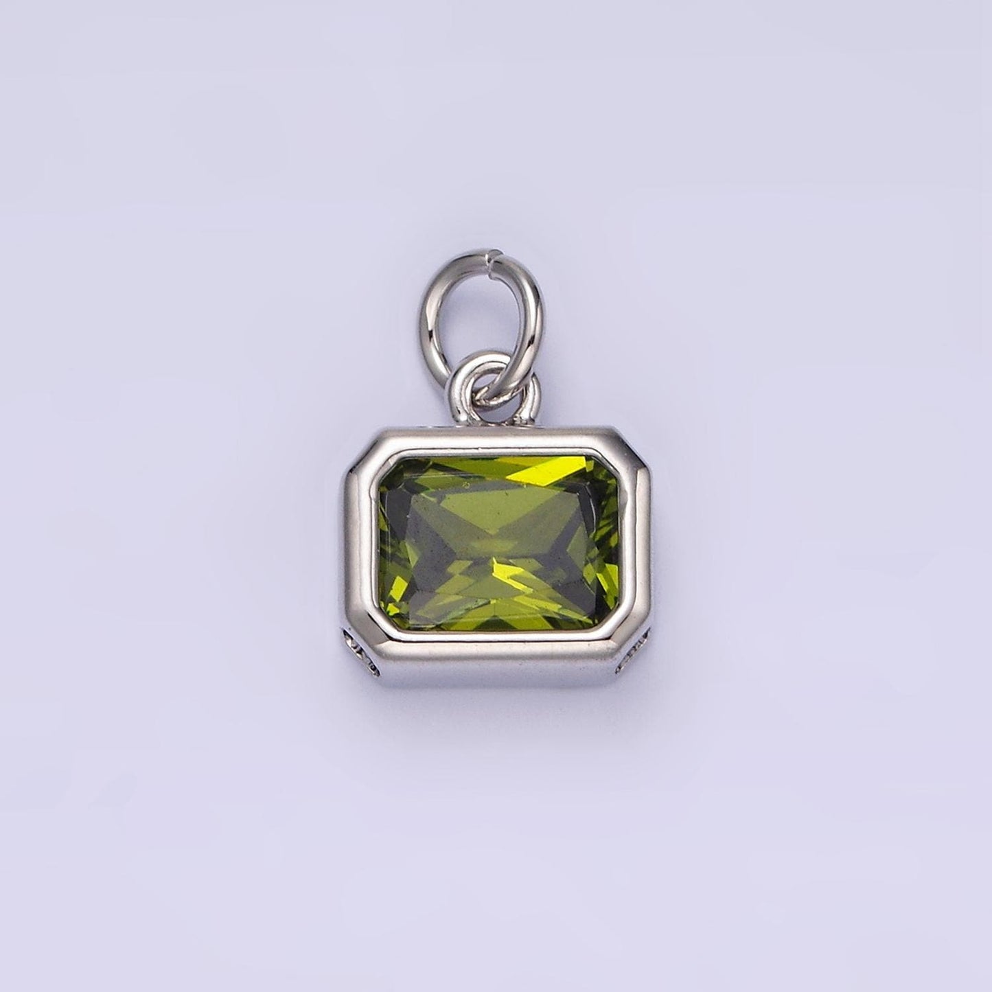 Personalized Birthstone Baguette CZ in 14K Gold Filled -Gold & Silver | N1600 - N1623