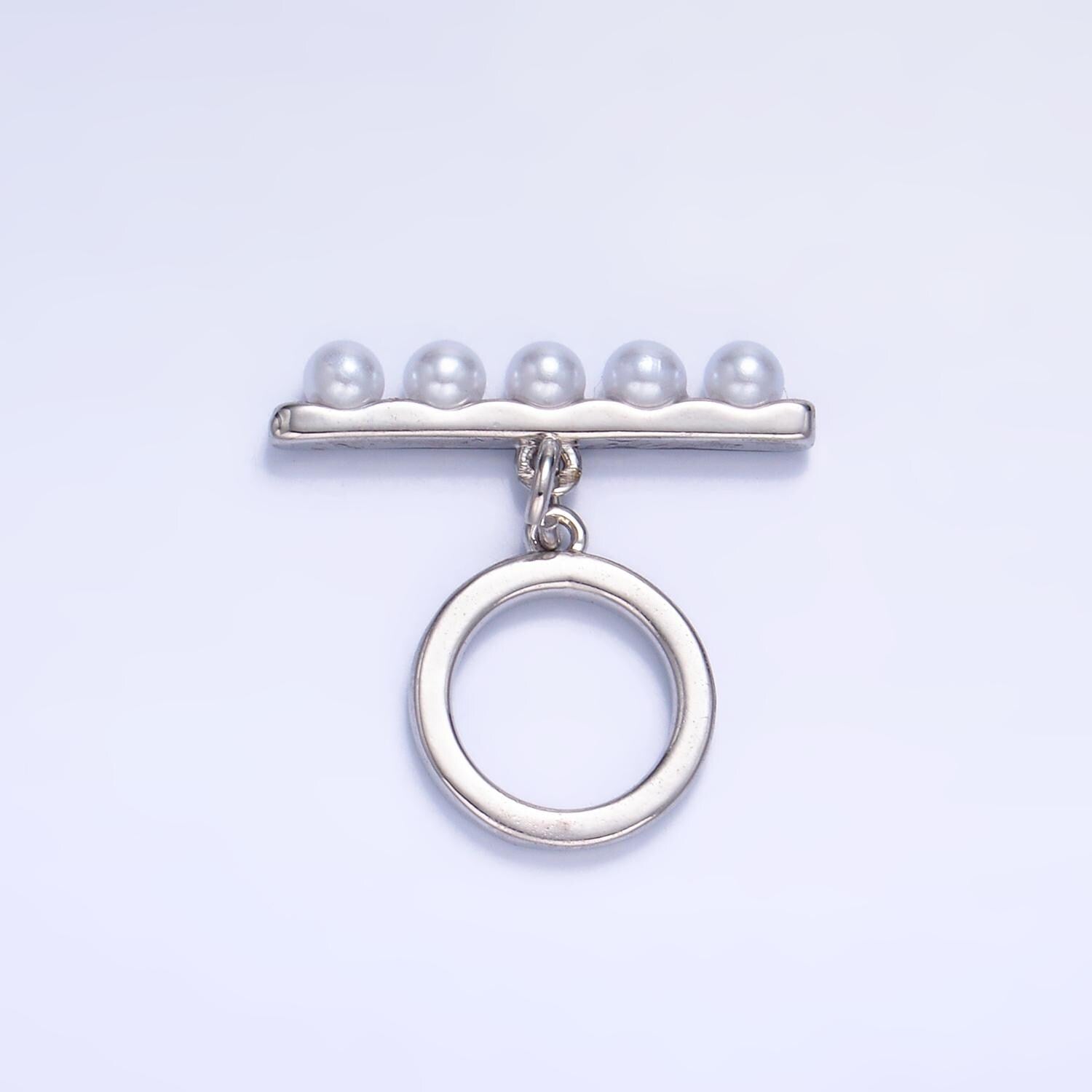24k gold filled Pearl ot toggle clasps Silver end clasp for jewelry handmade making bracelet necklace bar fancy clasp Z1038