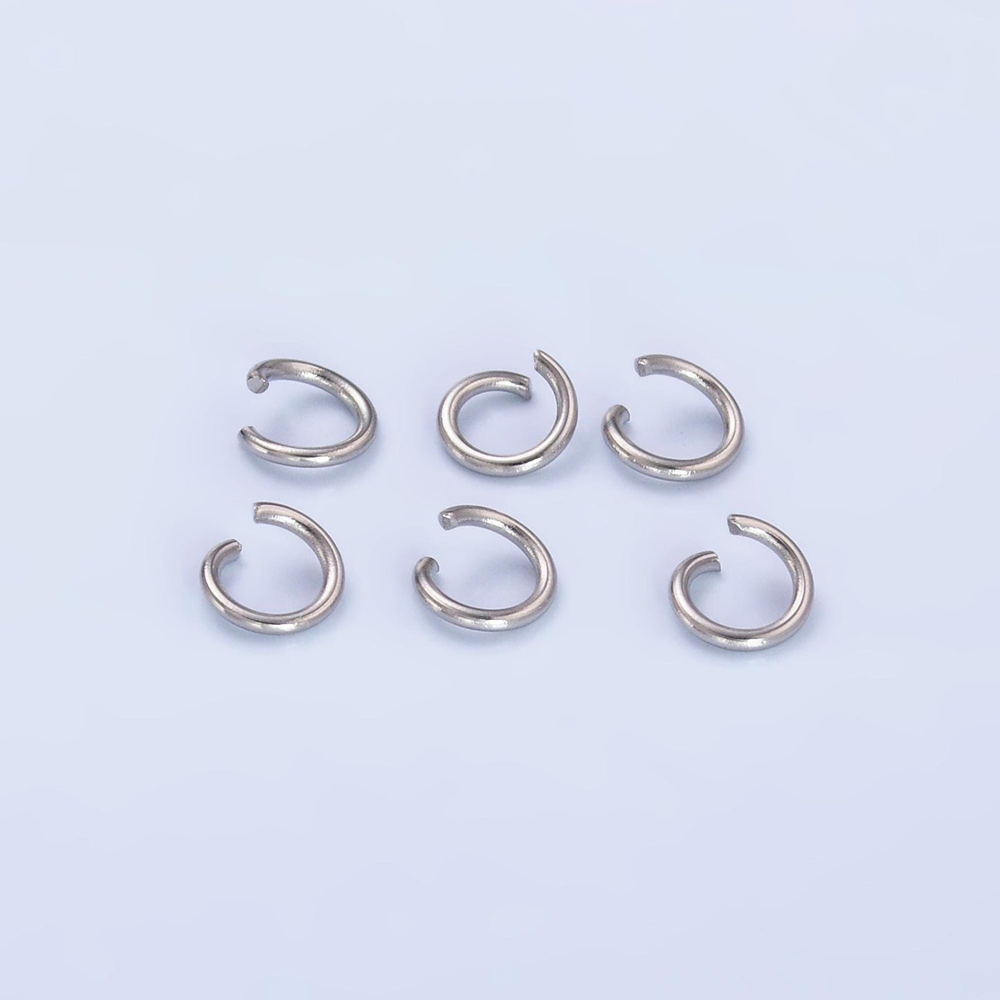 Stainless Steel 4.5mm x 0.7mm jump ring pack jewelry making findings supply in silver tone 22mm gauge ring | Z1013