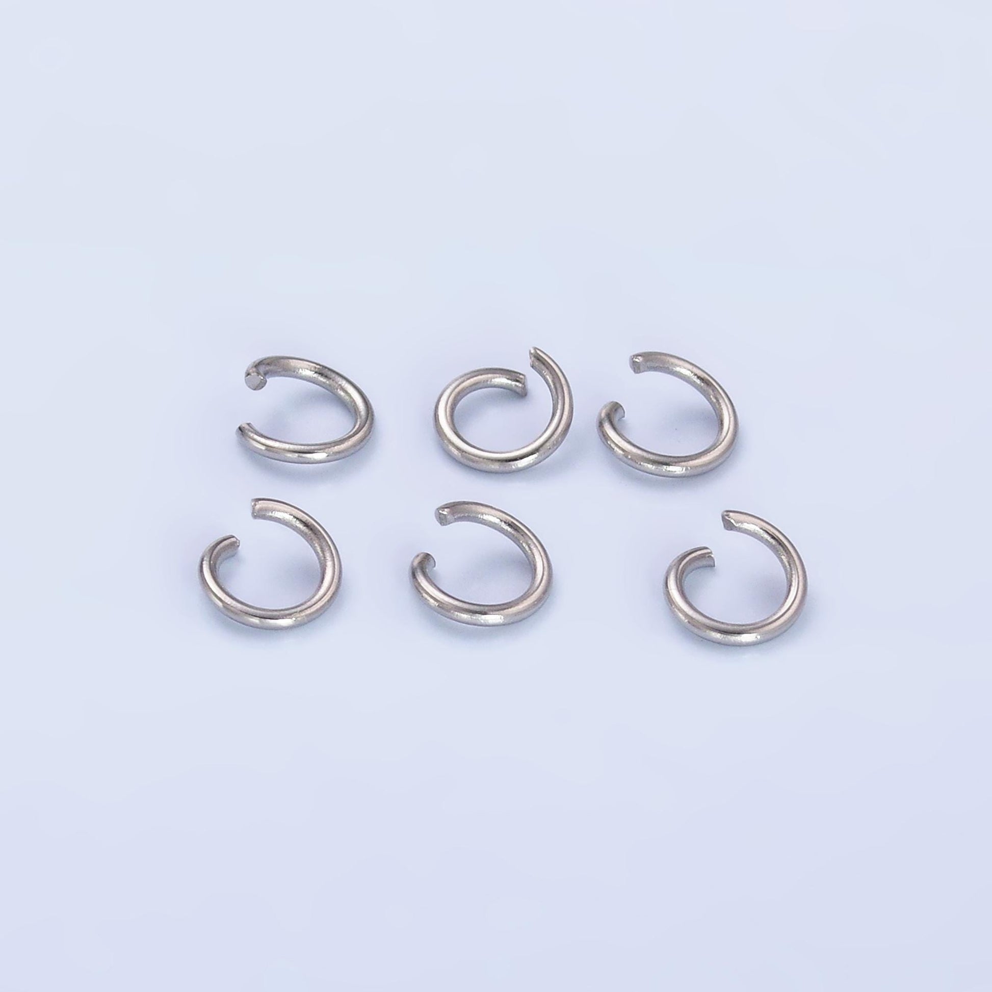 Stainless Steel 4.5mm x 0.7mm jump ring pack jewelry making findings supply in silver tone 22mm gauge ring | Z1013