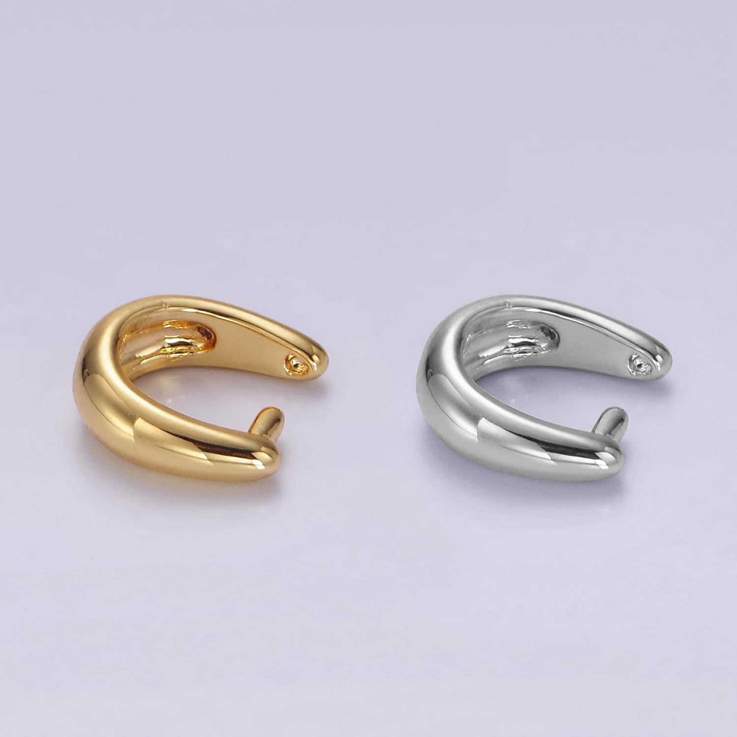 14k gold filled 10mm rounded snap bail minimalist jewelry findings supply | z581