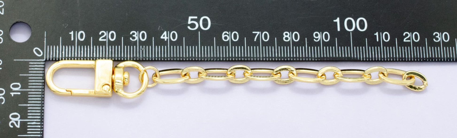 24k Gold Filled Oval Cable chain 5 inch for Bag Charm Supply DIY Supply for Purse Charm Jewelry Making WA-2894