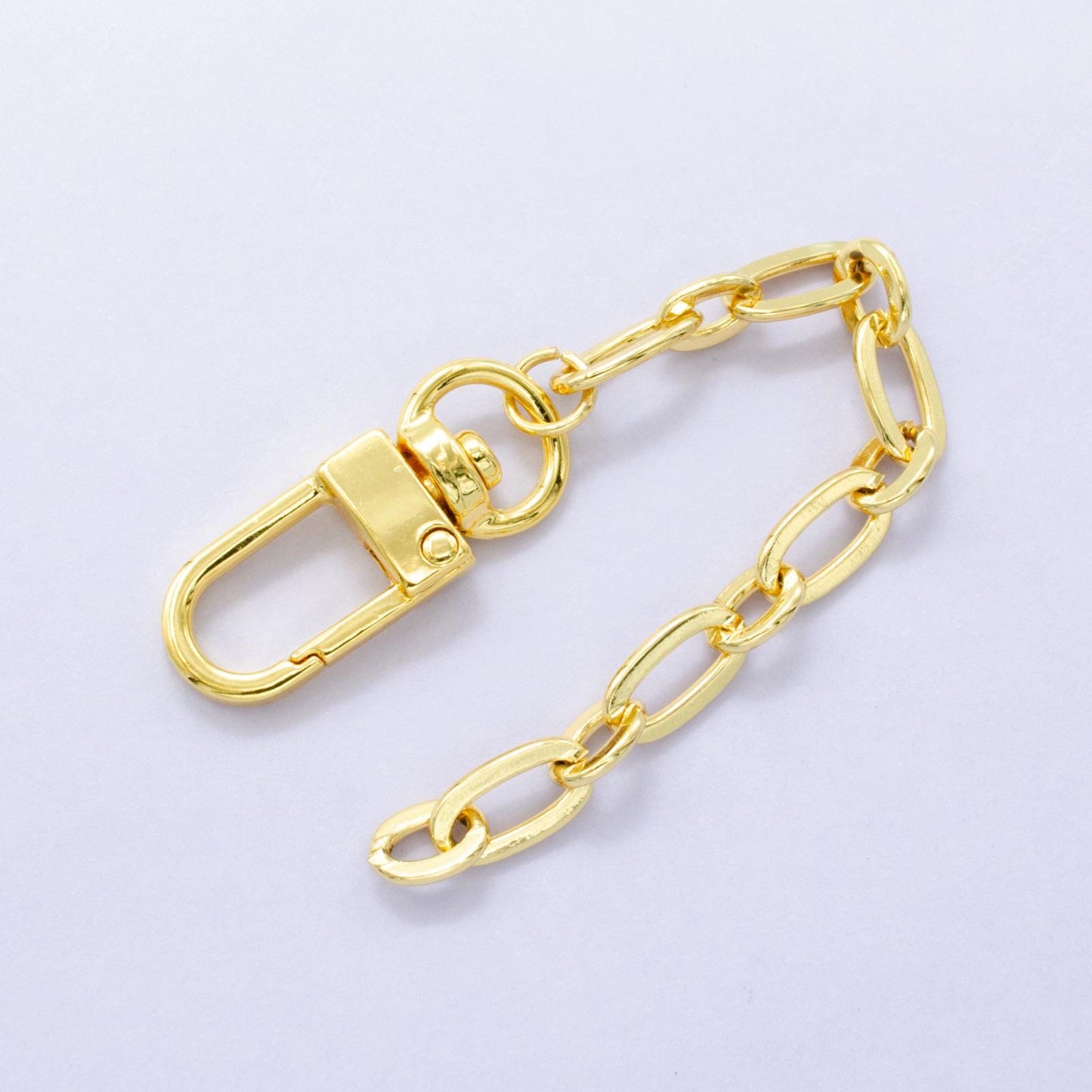 24k Gold Filled Oval Cable chain 5 inch for Bag Charm Supply DIY Supply for Purse Charm Jewelry Making WA-2894