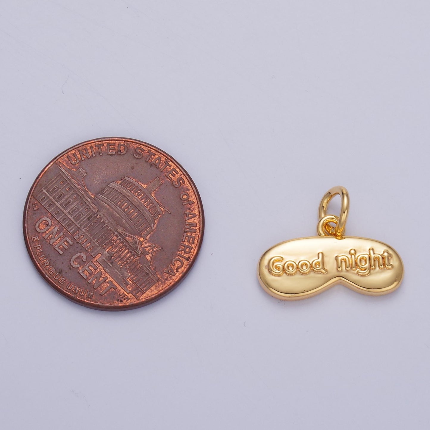 Mini Gold Sleep Mask Charm for Silver Good Night Sleep Blackout Eye Mask Pendant for Bracelet Necklace Earring Supply W416
