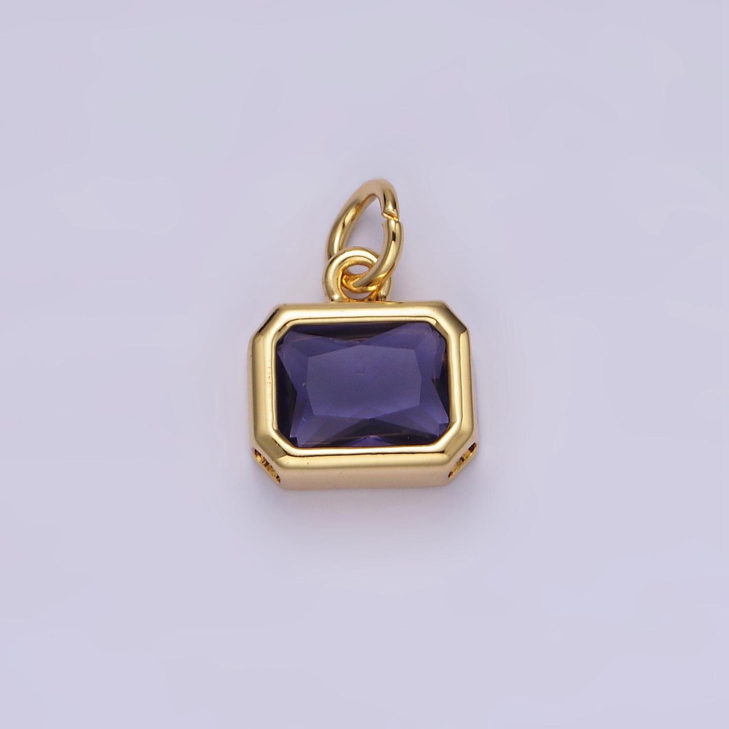 Personalized Birthstone Baguette CZ in 14K Gold Filled -Gold & Silver | N1600 - N1623
