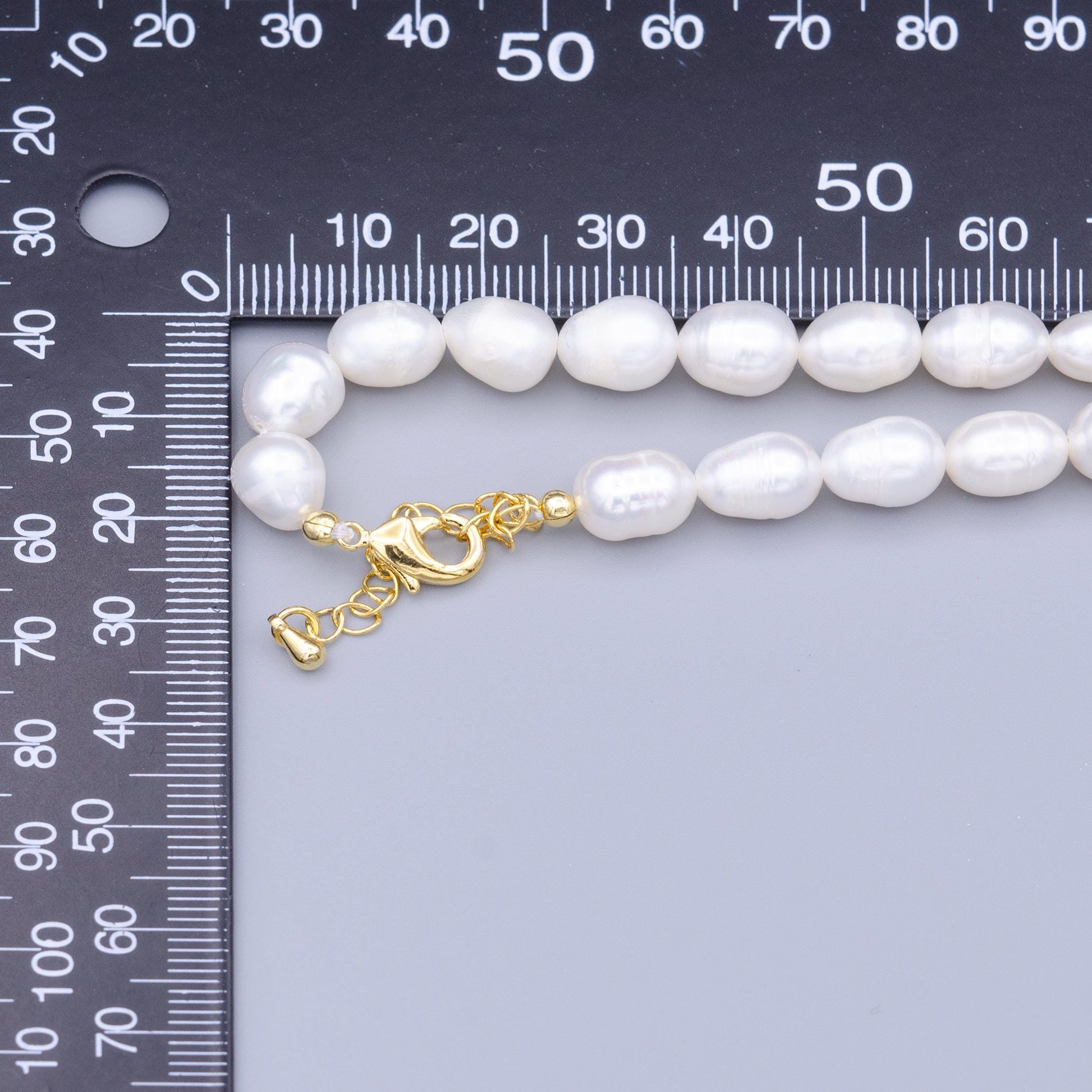 15 inch Pearl Necklace Genuine Pearl Necklace Handmade Beaded Necklace Dainty Choker Pearl Necklace WA2911