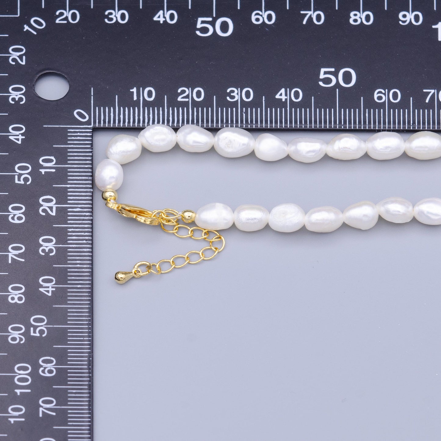 Genuine Freshwater Pearl Necklace Irregular Potato Shape Fresh Water Pearl Necklace, Men or Women, Unisex wa2912
