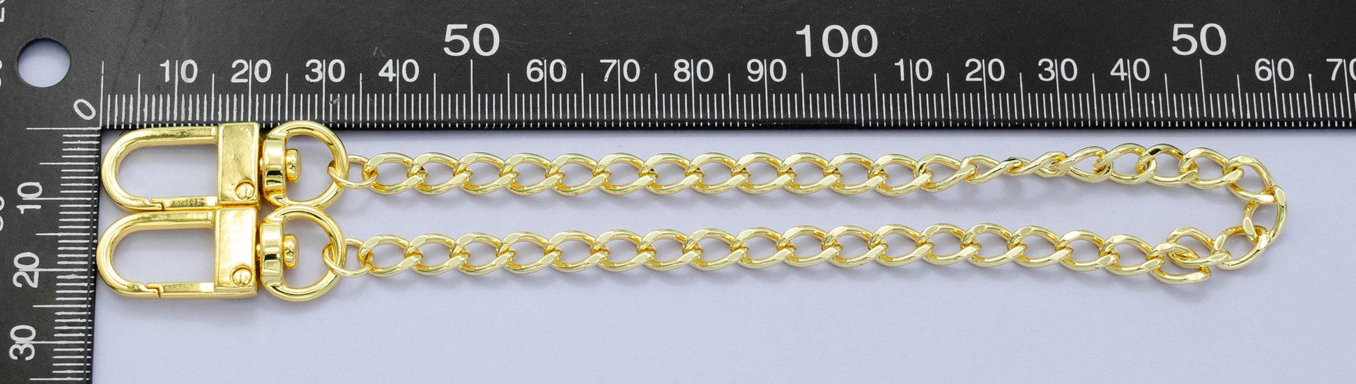 Long 24k Gold Filled Cable chain 11.5 inch for Bag Charm Supply DIY Supply for Tote Purse Charm Jewelry Making WA-2938